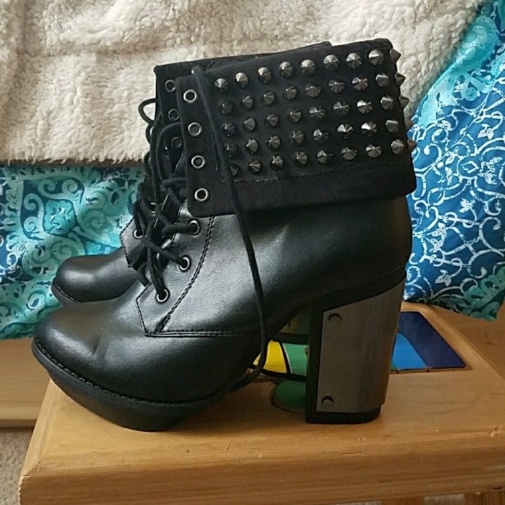 Spiked Ankle Boots
